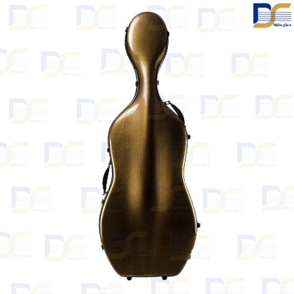 هاردکیس ویولنسل فایبر کربن قهوه ای