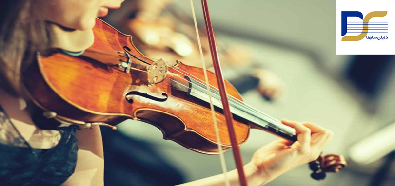 آموزش استفاده از کلیفون یا رزین روی آرشه ی ویولن